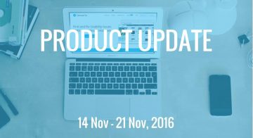 Product Update & More  14Nov – 21Nov, 2016
